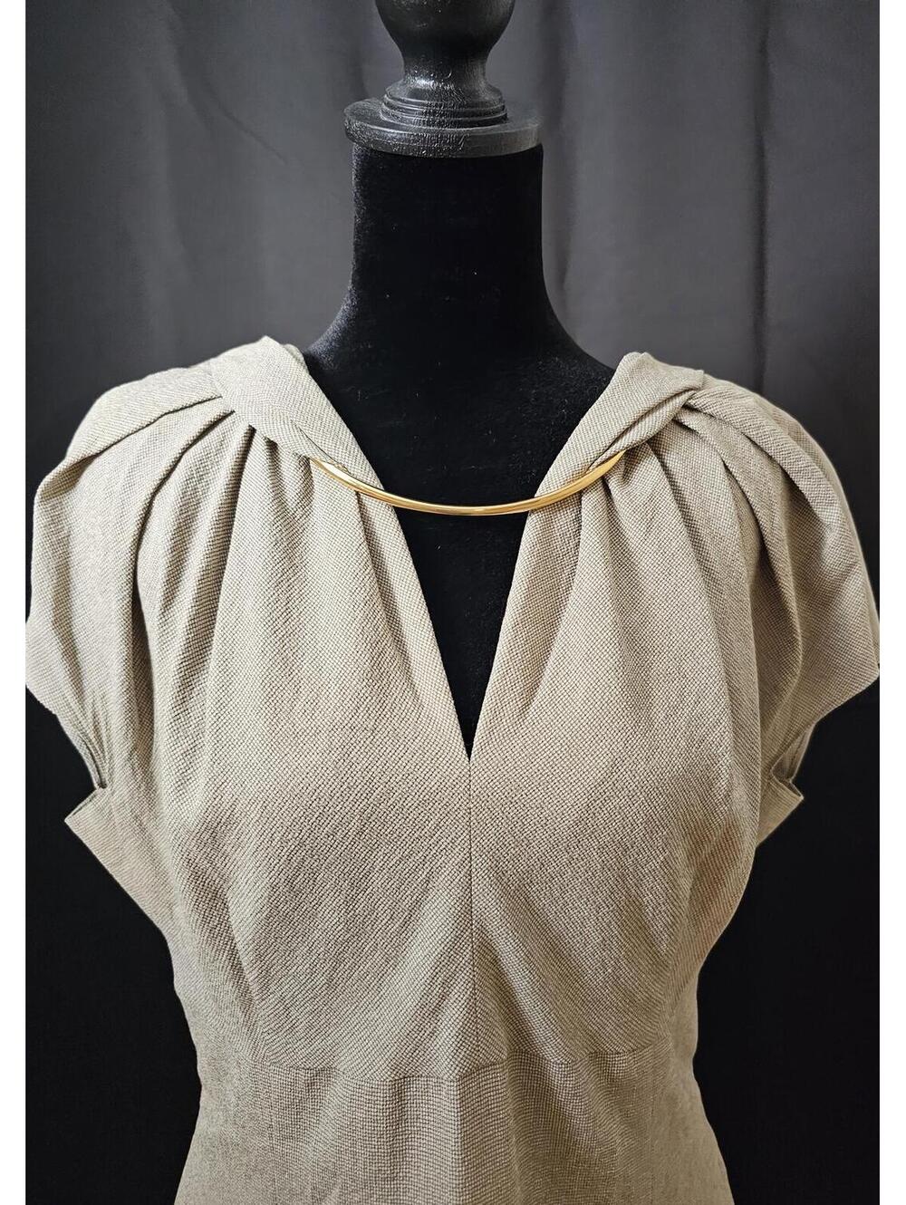 Escada Dress Beige Womens Size (40) 8 Textured